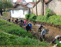 Dinas Pertanian dibantu Masyarakat Lakukan Pembangunan Tanggul Sementara dan Normalisasi Saluran Irigasi