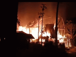 Dua Unit Rumah Warga Pulau Kayuadi, Selayar Ludes Terbakar, Kerugian Ditaksir Ratusan Juta Rupiah