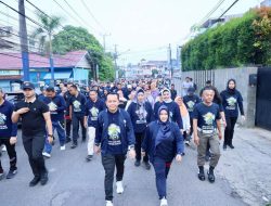 Meriahkan HUT Ke-78 Sumsel, Pj Gubernur Agus Fatoni bersama Ribuan Peserta Ikuti Jalan Santai