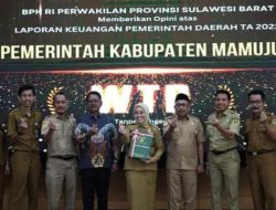 Lagi, Pemkab Mamuju Kembali Raih WTP dari BPK RI
