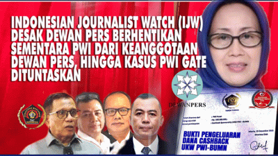 Indonesian Journalist Watch Desak Dewan Pers Ambil Sikap Tegas Terkait Kasus PWI Gate