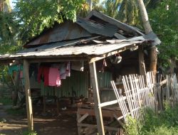Dua RTLH di Utara Jembatan Parappa, Selayar, Memprihatinkan, Penghuni Tinggal di Rumah Beratap Bolong dan Dinding Seng