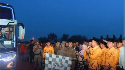 Pemkab Lampung Utara Berangkatkan Ratusan Jemaah Calon Haji