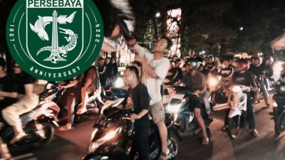 Meriah, Ribuan Bonek Rayakan HUT Persebaya ke-97