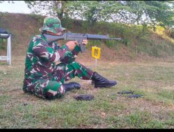 Prajurit Kodim 0812 Lamongan Gelar Latihan Menembak Senjata Ringan Secara Berkala