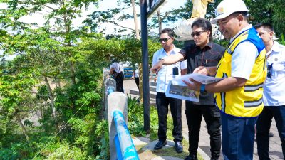 Bupati Badung Dampingi Kapolda Bali Tinjau Bendungan Sidan