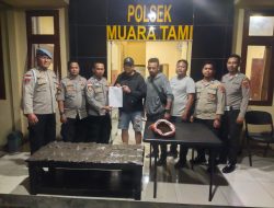 Polisi di Batas Negara Serahkan BB Ganja Hasil Temuan ke Sat Narkoba Polresta