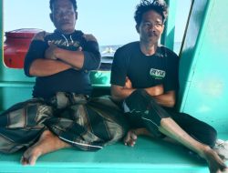 Lima Jam Terombang Ambing di Perairan Sebelah Timur Pelabuhan Pamatata, Dua Kru Kapal Nur Muafiq Berhasil Diselamatkan