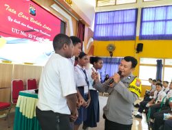 Tatap Muka dengan Pelajar Papua, Polres Madiun Sosialisasikan Stop Bullying dan Undang-Undang Lalu Lintas