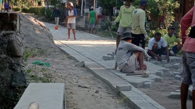 Pemdes Sidolaju, Kec. Widodaren, Ngawi, Tuntaskan Pavingisasi Jalan, Aktivitas Masyarakat Kembali Lancar