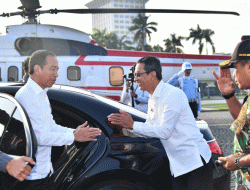 Gunakan Helikopter Super Puma, Presiden Joko Widodo Kunker ke Provinsi Lampung