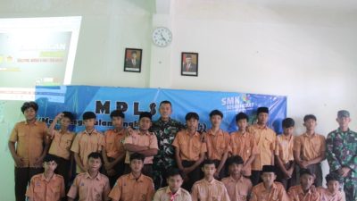 Beri Pembekalan dan Pembinaan, Pgs Danramil 0812/21 Kalitengah Terjun Langsung dalam MPLS
