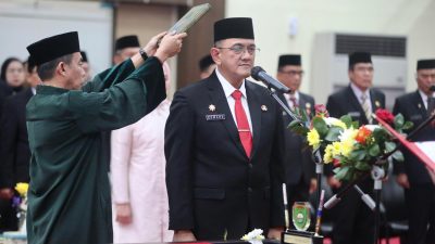 Pj Gubernur Sumsel Elen Setiadi Resmi Lantik Edward Candra Sebagai Pj Sekda Sumsel