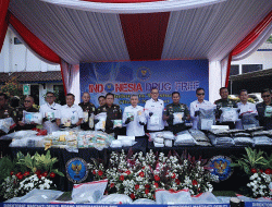 Wujudkan Indonesia Bersinar, BNN RI Musnahkan Sebanyak 278,91 Kilogram Barang Bukti Narkotika