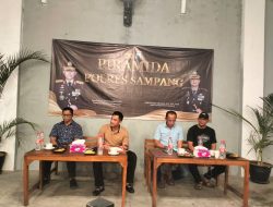 Langsung Tancap Gas, Kapolres Sampang Gelar Giat Ngopi Bareng Awak Media