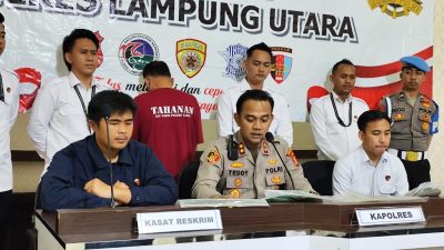 Korupsi Dana BOS, Polres Lampung Utara Tetapkan Mantan Kasek SMPN 3 Bunga Mayang Jadi Tersangka