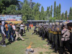 Polres Madiun Gelar Pelaksanaan Sispamkota Ops Mantap Praja Semeru untuk Pengamanan Pilkada 2024