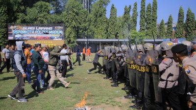 Polres Madiun Gelar Pelaksanaan Sispamkota Ops Mantap Praja Semeru untuk Pengamanan Pilkada 2024