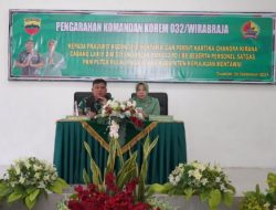 Danrem 032/WBR Sambangi Kodim 0319/Mentawai