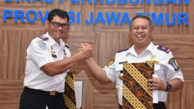 Pemprov Jatim dan Bali Lakukan Penandatanganan PKS Bidang Perhubungan di Dishub Provinsi Jawa Timur