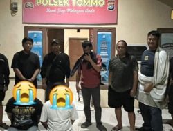 Polsek Tommo bersama Ditresnarkoba Polda Sulbar Tangkap 2 Orang Pengedar Narkoba di Desa Tammejarra