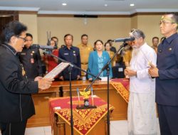 Bupati Giri Prasta Lantik IB. Surya Suamba Sebagai Pj. Sekda Badung