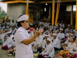 Bupati Giri Prasta Hadiri Karya Ngenteg Linggih Pura Manik Mas, Desa Adat Nyanglan, Klungkung