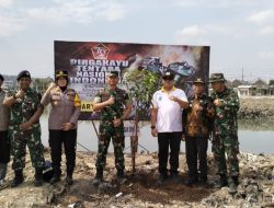 HUT ke-79 TNI, Kodim 0812/Lamongan Gelar Karya Bakti Penanaman Pohon Keras