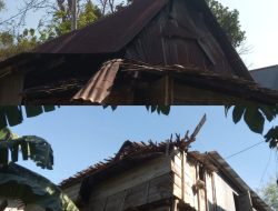Diterjang Angin KencangAtap Rumah Warga Kampung Balikra Nyaris Hancur Berserakan