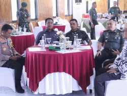 Dandim 0816/Sidoarjo bersama Pjs Bupati Sidoarjo Sambut Kunjungan Kerja Danrem 084/BJ