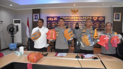 Kapolresta Jayapura Kota Rilis Pengungkapan Ganja dengan Total Barang Bukti 9,6 Kg
