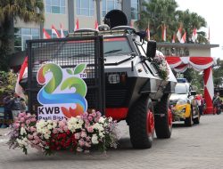 Baracuda Brimob Meriahkan Batu Art Flower Carnival 2024