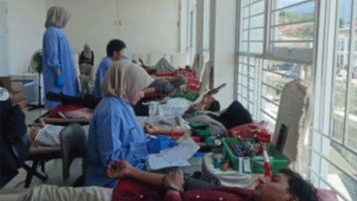 Peduli Sosial, UKM KSR PMI UIN IB Gelar Donor Darah