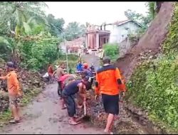 Di Desa Kajenengan Tegal Dua Kali Terjadi Tanah Longsor, Tidak Ada Korban Jiwa