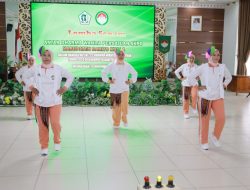 Peringatan DWP Batola Ke-25 Dimeriahkan Lomba Senam Antar DWP SKPD