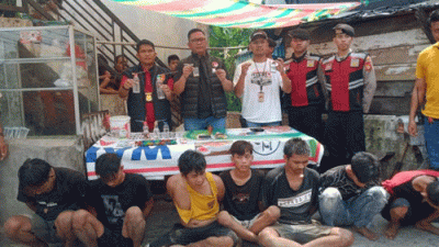 Kampung Narkoba di Lorong Keramat Palembang, Sumsel Digrebek, Delapan Laki-laki Diamankan Polisi