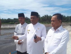 Plt Bupati Rahmang, Pembangunan Check Dam Sungai Limau Sudah Selesai