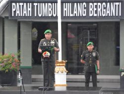 HJK ke-79 TNI AD Danrem 032/Wirabraja Menjadi Inspektur Upacara