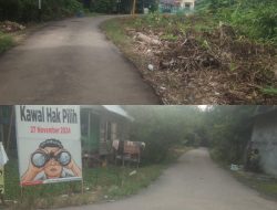 Warga Desa Banua Lawas, Tabalong, Berharap Pelebaran Jalan Depan Kantor Polsek hingga Jalan Kedundung Hariang