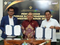 Pj Gubernur Sulbar Terima Hasil Laporan Pemeriksaan BPK Terkait Penanganan Kebencanaan