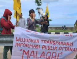 PMII Mamuju Demo di BPJN Sulbar, Tuntut Transparansi Anggaran Pembangunan Jalan Nasional