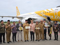 Gubernur Sumbar Sambut Penerbangan Perdana Rute Padang-Singapura Bersama Scoot Airlines