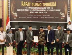 KPU Sulawesi Barat Tetapkan SDK-JSM sebagai Pemenang Pilgub Sulbar