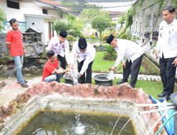 Lapas Lamongan Tebar Benih Ikan Lele, Dukung Asta Cita Ketahanan Pangan Nasional dan Program Akselerasi