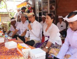Wabup Badung Hadiri Karya Ngenteg Linggih Pura Taman Suci Darmasaba