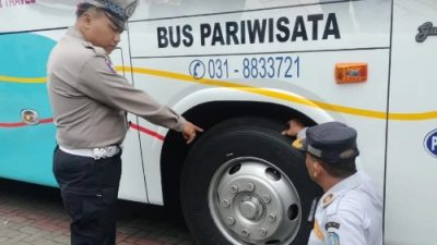 Dishub Provinsi Jatim Laksanakan Ramp Check Angkutan Pariwisata di Kota Batu