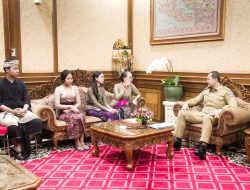 Perdana Bertugas, Wakil Bupati Badung menerima STT Jeladi Suta, Banjar Segara dan STT Windu Sari, Banjar Batan Buah
