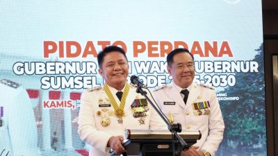Sampaikan Pidato Perdana, Herman Deru: Saya Tidak Berubah dan Akan Tetap Bawa Sumsel Lebih Baik Lagi
