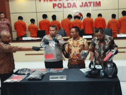 Seorang Tewas Tertembak, Polda Jatim Bekuk Komplotan Pelaku Curanmor dan Penadahan
