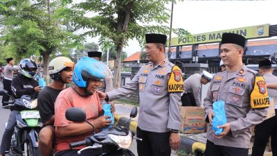 Sambut Berkah Ramadan, Polres Madiun Gelar Aksi Sosial Berbagi Takjil